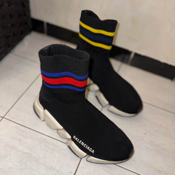 Balenciaga speed 2.0 LT stripe sock sneaker - Picture 6 of 8